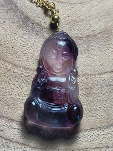 Collier Bouddha Fluorite