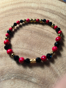 Bracelet Magnésite rouge