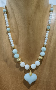 Collier Cœur Amazonite